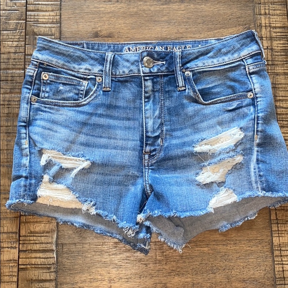 American Eagle High Rise Shortie Shorts